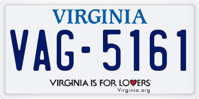 VA license plate VAG5161