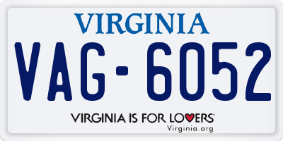 VA license plate VAG6052