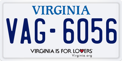 VA license plate VAG6056