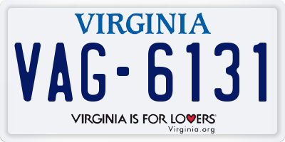 VA license plate VAG6131