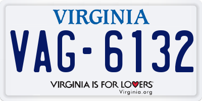 VA license plate VAG6132