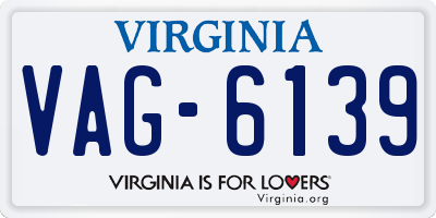 VA license plate VAG6139