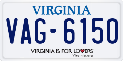 VA license plate VAG6150
