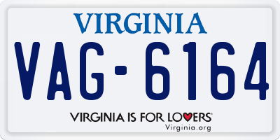 VA license plate VAG6164