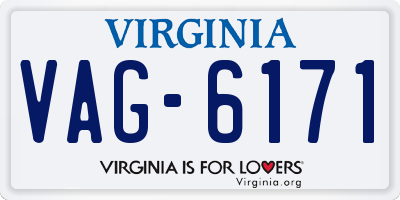 VA license plate VAG6171
