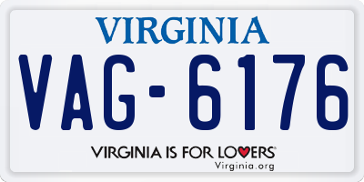 VA license plate VAG6176
