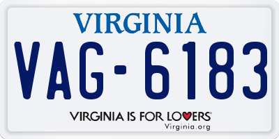 VA license plate VAG6183