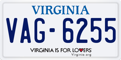 VA license plate VAG6255