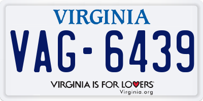 VA license plate VAG6439
