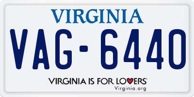 VA license plate VAG6440