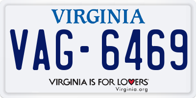VA license plate VAG6469