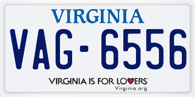 VA license plate VAG6556
