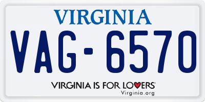 VA license plate VAG6570