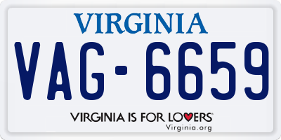 VA license plate VAG6659