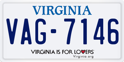 VA license plate VAG7146