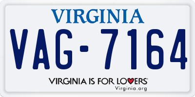 VA license plate VAG7164