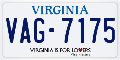 VA license plate VAG7175