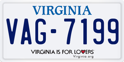 VA license plate VAG7199