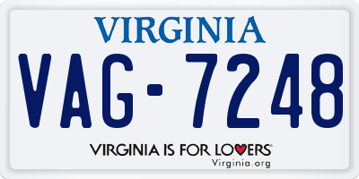 VA license plate VAG7248