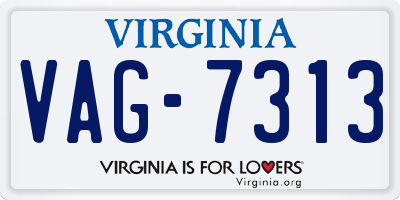VA license plate VAG7313
