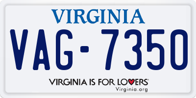 VA license plate VAG7350