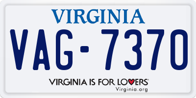 VA license plate VAG7370