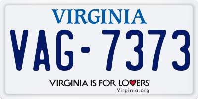 VA license plate VAG7373