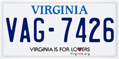 VA license plate VAG7426