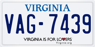 VA license plate VAG7439