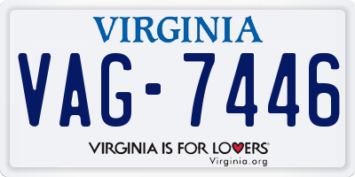 VA license plate VAG7446