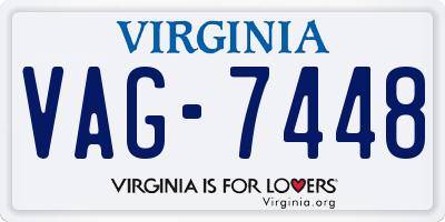 VA license plate VAG7448