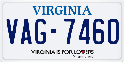 VA license plate VAG7460