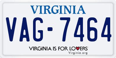 VA license plate VAG7464