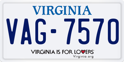VA license plate VAG7570