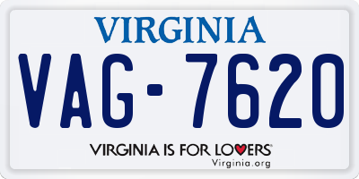 VA license plate VAG7620
