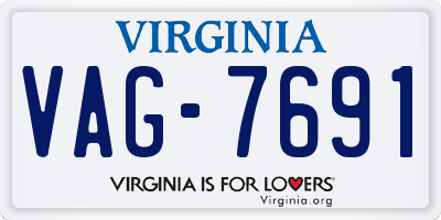 VA license plate VAG7691