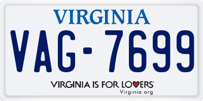 VA license plate VAG7699