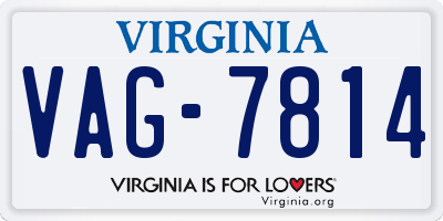 VA license plate VAG7814