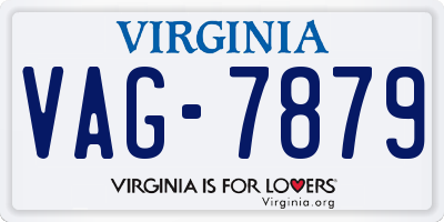 VA license plate VAG7879