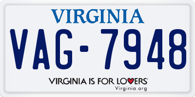 VA license plate VAG7948