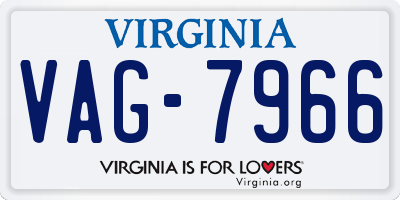 VA license plate VAG7966