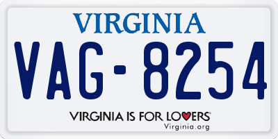 VA license plate VAG8254