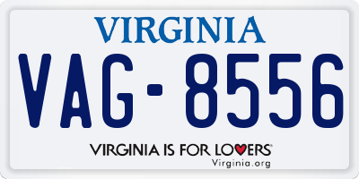 VA license plate VAG8556