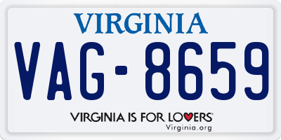 VA license plate VAG8659