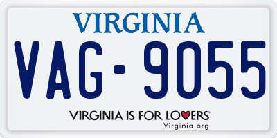 VA license plate VAG9055