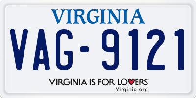 VA license plate VAG9121