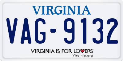 VA license plate VAG9132