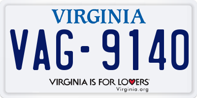 VA license plate VAG9140