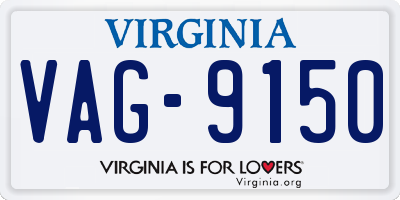 VA license plate VAG9150