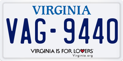 VA license plate VAG9440